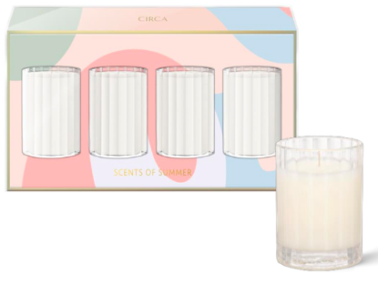 Circa Scents Of Summer Sampler Set 4 X 60g Soy Candles