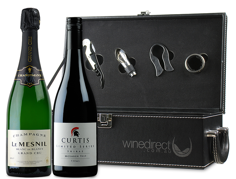 French Champagne & Australian Shiraz Pack + Prestige Carry Case