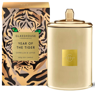 Glasshouse Fragrance Year Of The Tiger Camellia And Lotus 380g Soy Candle