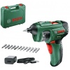 Bosch PSR Select Cordless Screwdriver with 12 Integrated Screwdriver Bits in Case