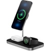ALOGIC MagSpeed 3-in-1 Wireless 15W Charging Station with 20W Wall Adapter (Black)