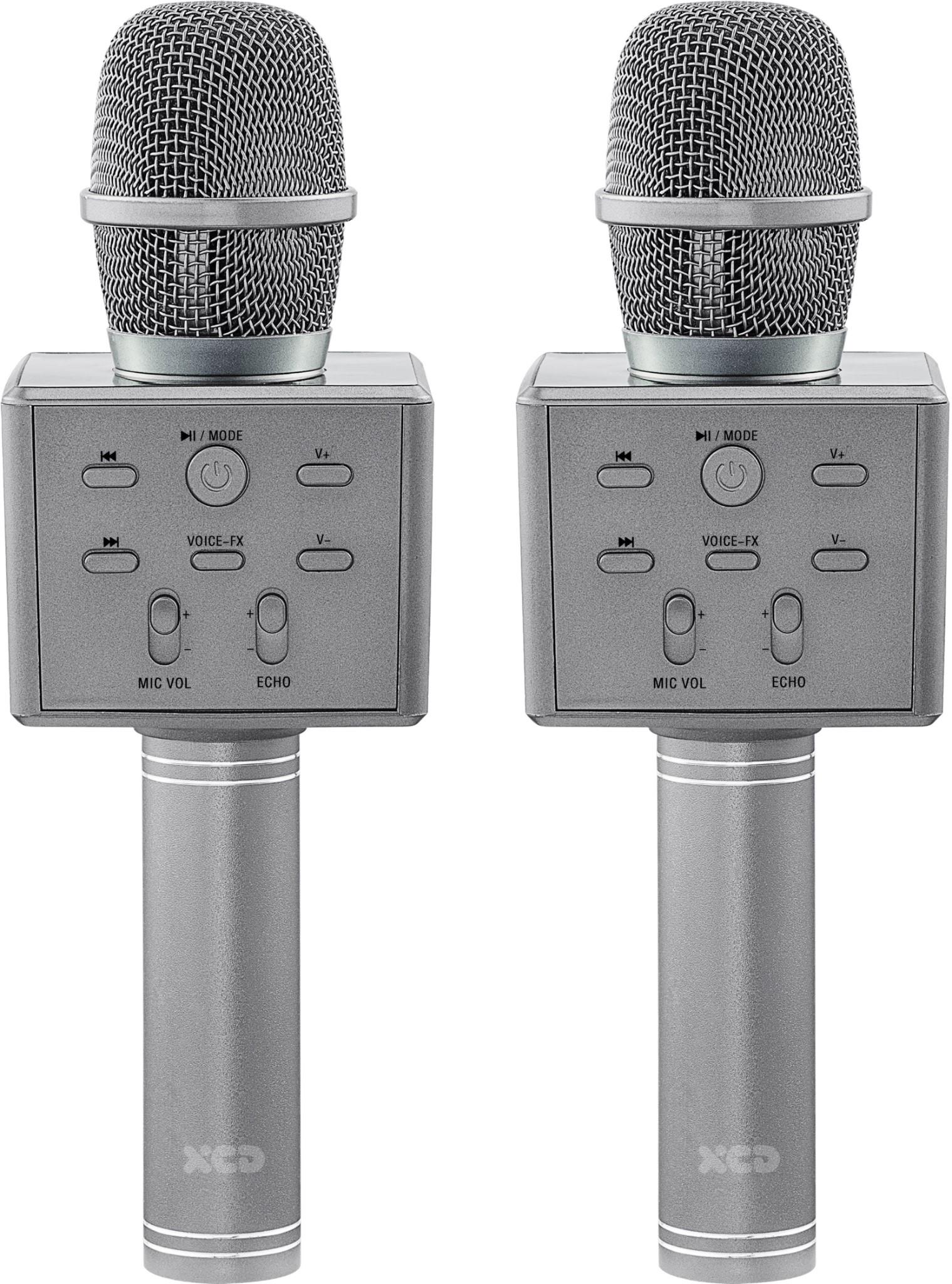 XCD Bluetooth Karaoke Microphone with Voice Changer (Metallic Grey) [2