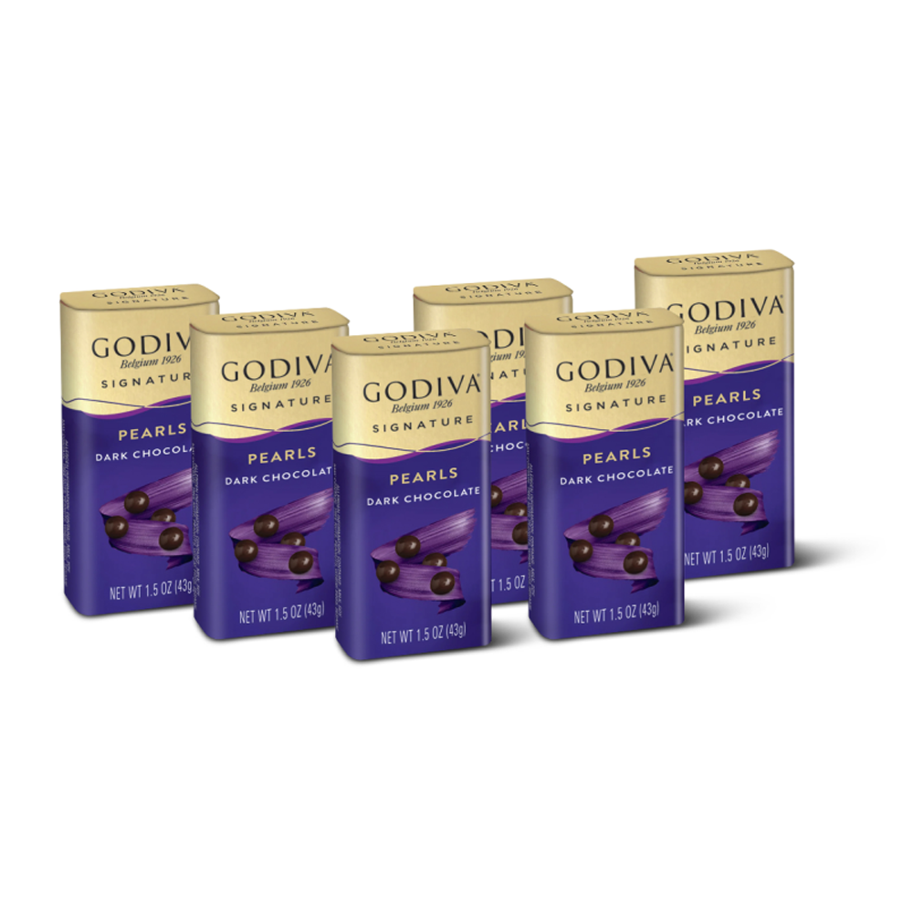 Godiva Dark Chocolate Pearls 43g x 6 Pack Dark Chocolate Rewards Shop Australia