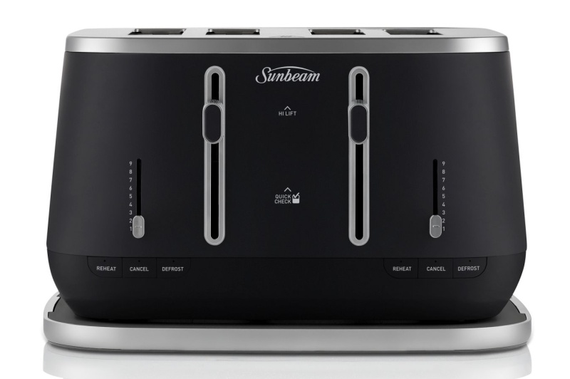 Sunbeam - 4 Slice Kyoto City Collection Toaster - Black