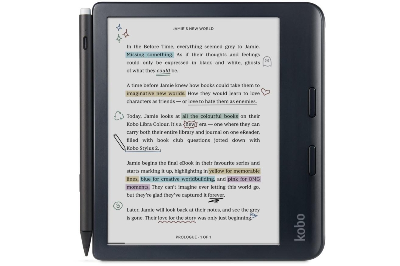Kobo Libra Colour w/Stylus 2 (Black)