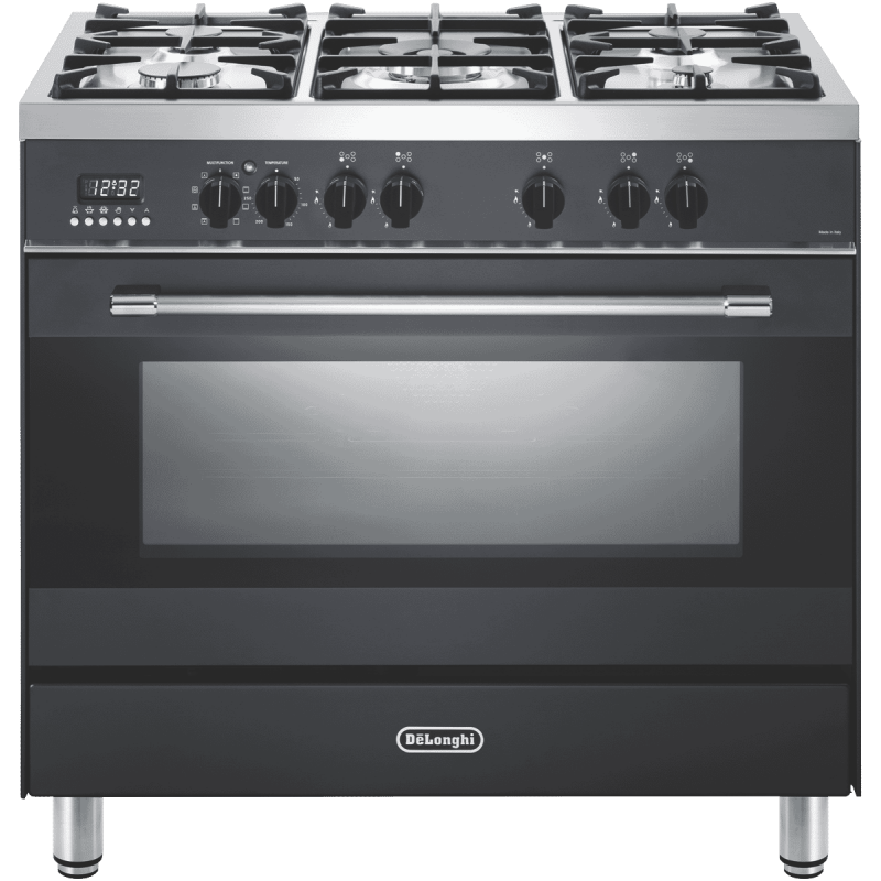 DeLonghi 90cm Dual Fuel Upright Cooker Anthracite Rewards Shop Australia