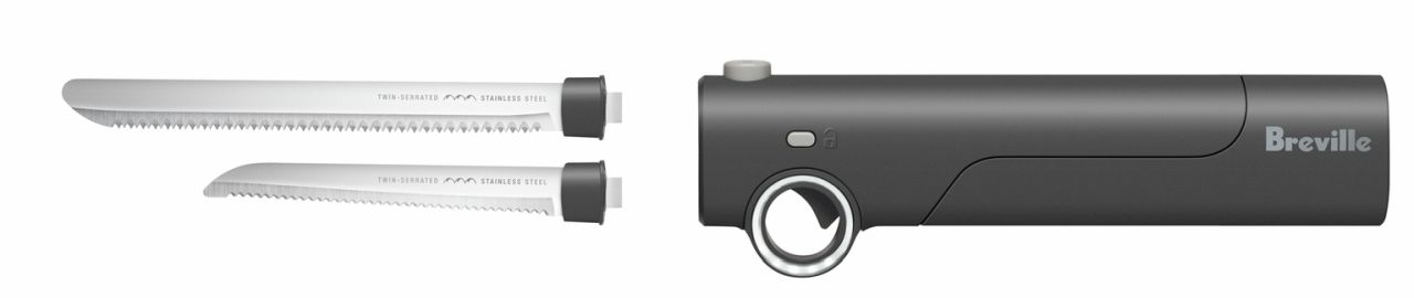 Breville - the Slice n' Carve Cordless Electric Knife - Grey