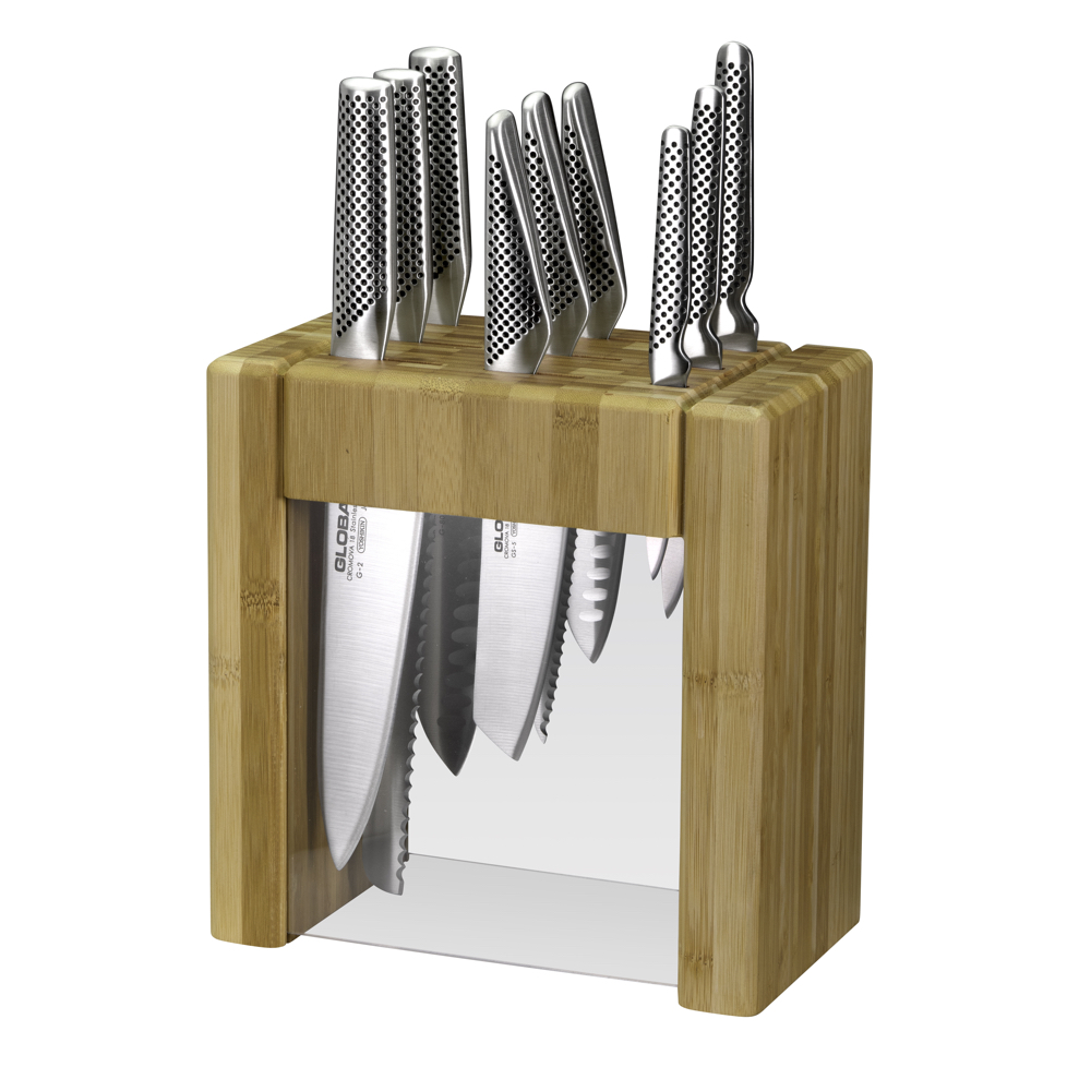 *Inactive*GLOBAL Ikasu X 10 Piece Knife Block Set Rewards Shop Australia