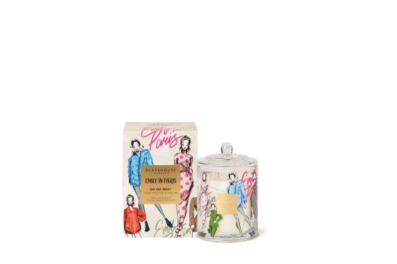 Glasshouse 380g Candle - Emily In Paris Oui Oui Emily