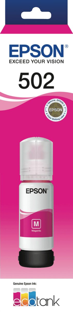 Epson T502 EcoTank Magenta Ink Bottle