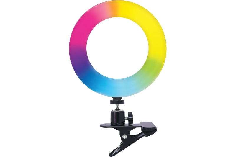 Influencer RGBW 6' Ring Light With Large Clamp