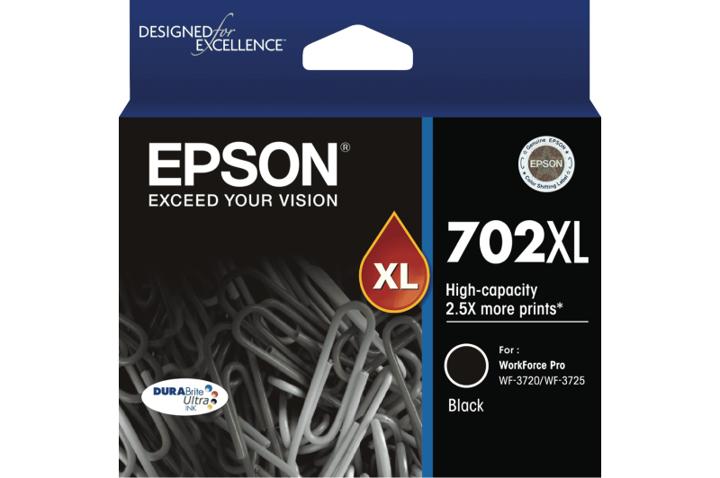 Epson 702XL DURABrite Black Ink Cartridge