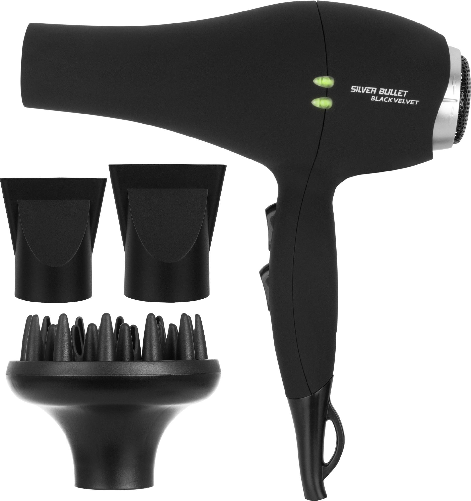 Silver Bullet 2000W Hair Dryerwith Diffuser (Black Velvet)