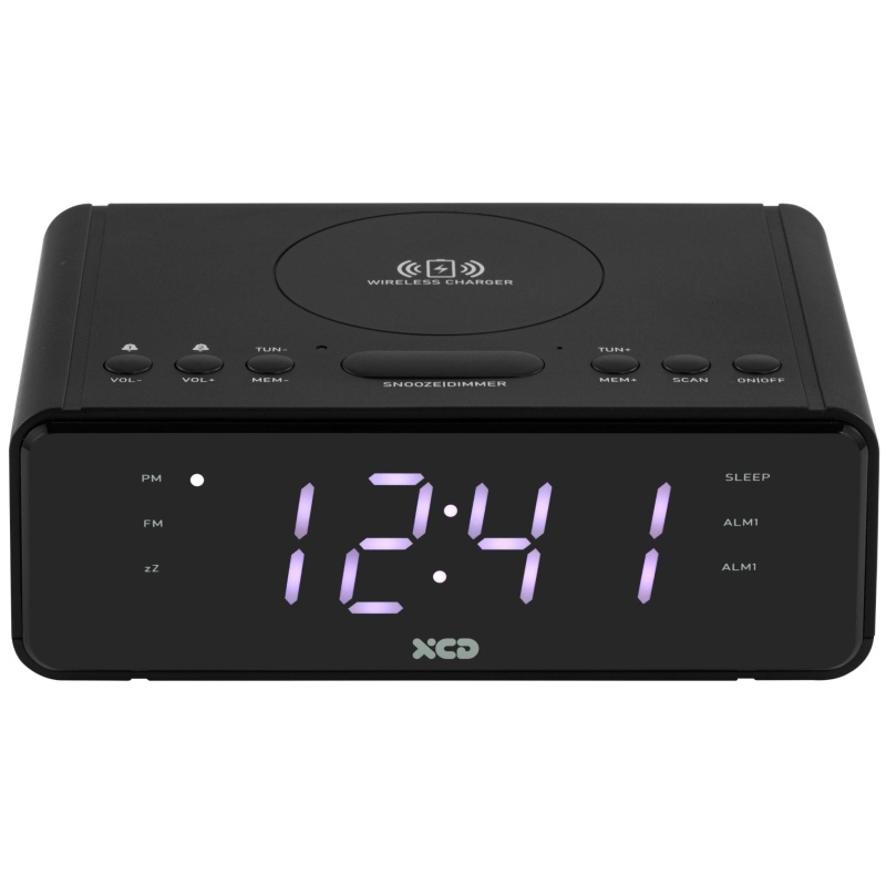 *Inactive*XCD FM Clock Radio with Wireless Charging Rewards Shop