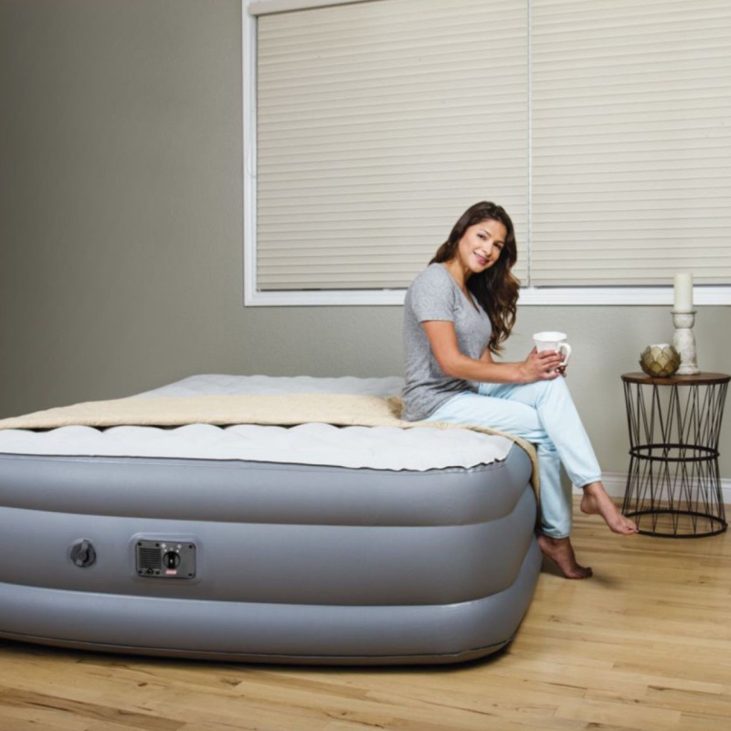 Inactive Coleman SupportRest Elite Pillow Top Inflatable Mattress Queen Bed Rewards Shop Australia