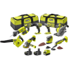 RYOBI 18V ONE+ 4.0AH 8-PIECE COMBO KIT + 50-PIECE IMPACT DRILL AND DRIVE SET