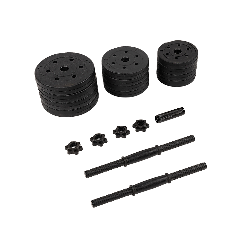 20kg Dumbbell Set Home Gym Fitness Exercise Weights Bar Plate Rewards