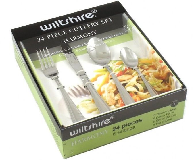 Wiltshire Harmony Cutlery Set, 24 Piece Rewards Shop Australia