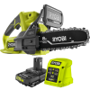 RYOBI 18V ONE+ 8"(20CM) PRUNING CHAINSAW 2.0AH KIT + Extra 2.0AH Battery