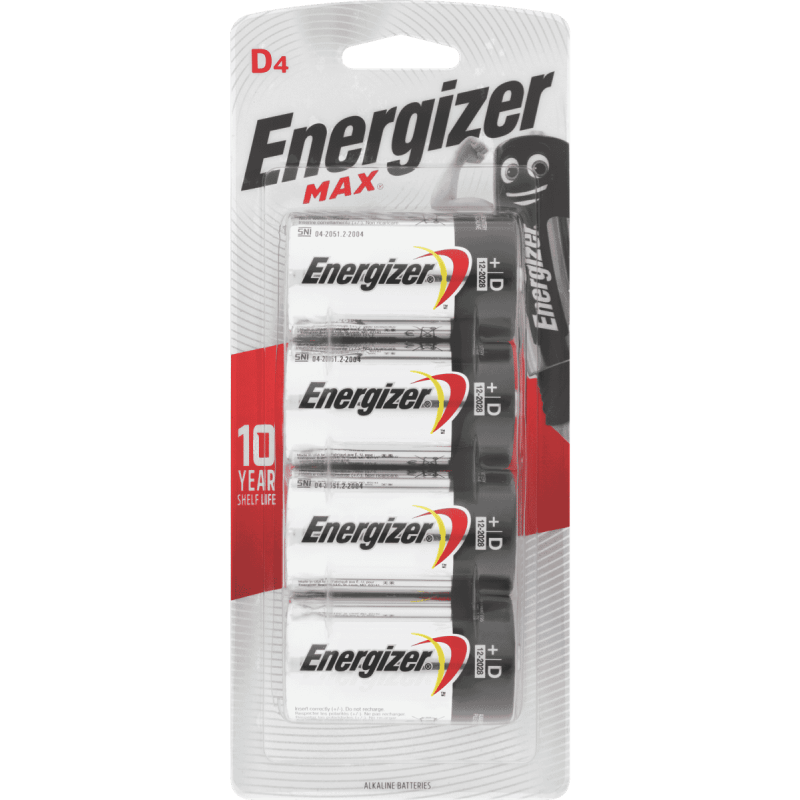 Energizer Max D 4Pk Battery Rewards Shop Australia