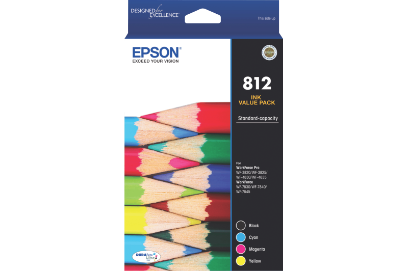 Epson 812Std DURABrite Ultra Ink Crtg Value Pk