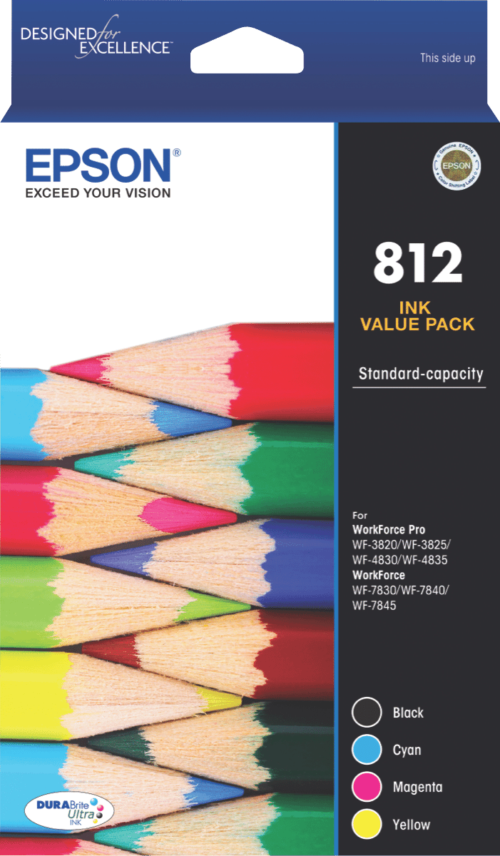 Epson 812Std DURABrite Ultra Ink Crtg Value Pk