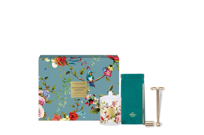 Glasshouse Enchanted Garden Climbing & Rambling Roses Soy Candle & Care