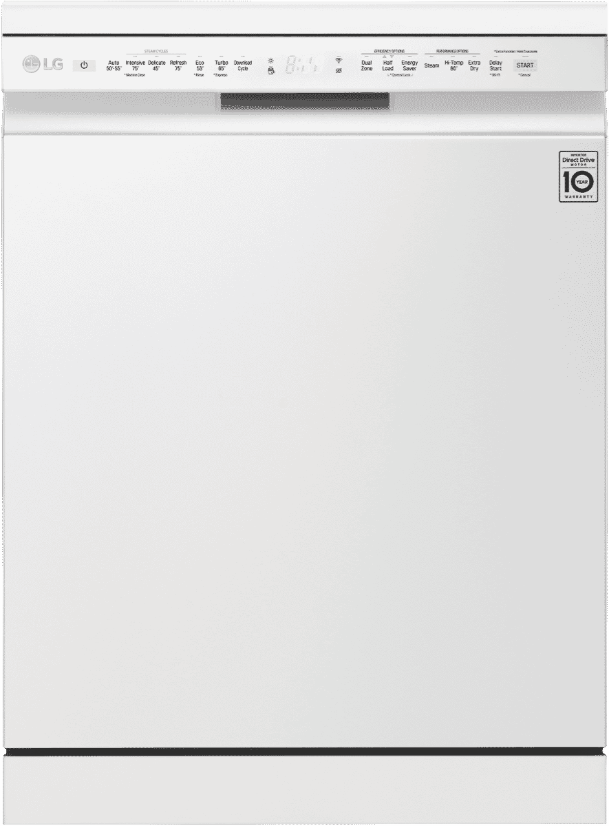 LG QuadWash White TrueSteam Dishwasher Rewards Shop Australia