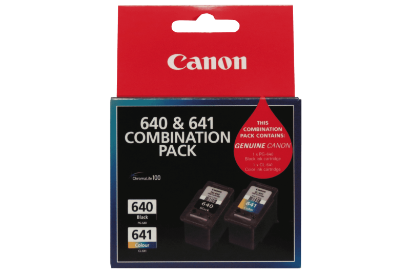 Canon PG640 Black & CL641 Colour Combo Pack